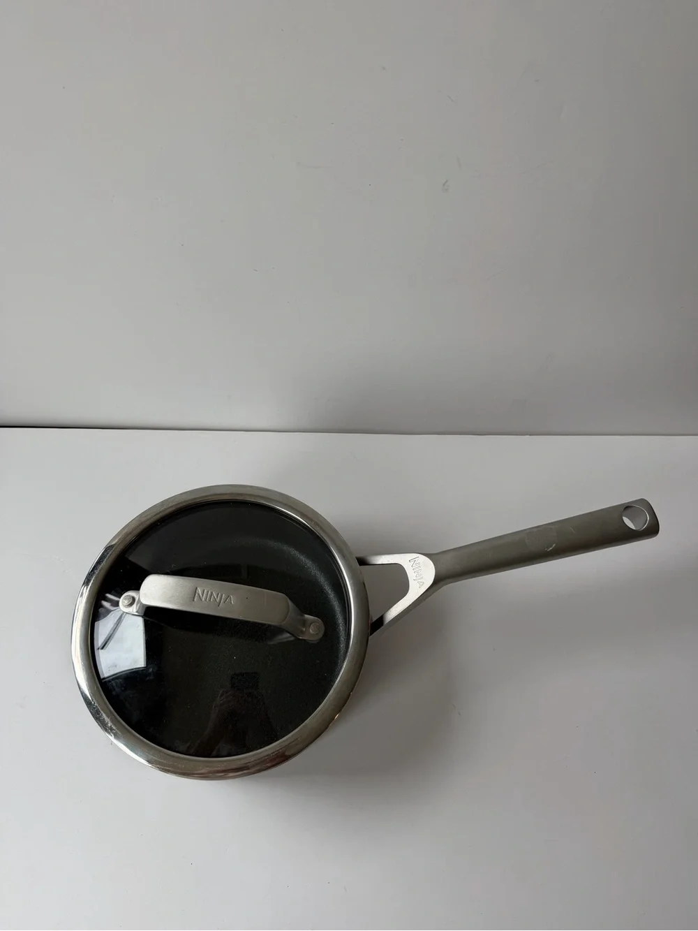 Ninja Foodi NeverStick 1.5 Qt Pot Saucepan w/ Glass Lid Oven Safe.